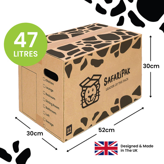 5 x Large Strong Cardboard Storage Moving Boxes With Tape