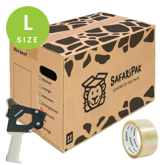 Large Strong Cardboard Storage Moving Boxes With Tape & Tape Gun