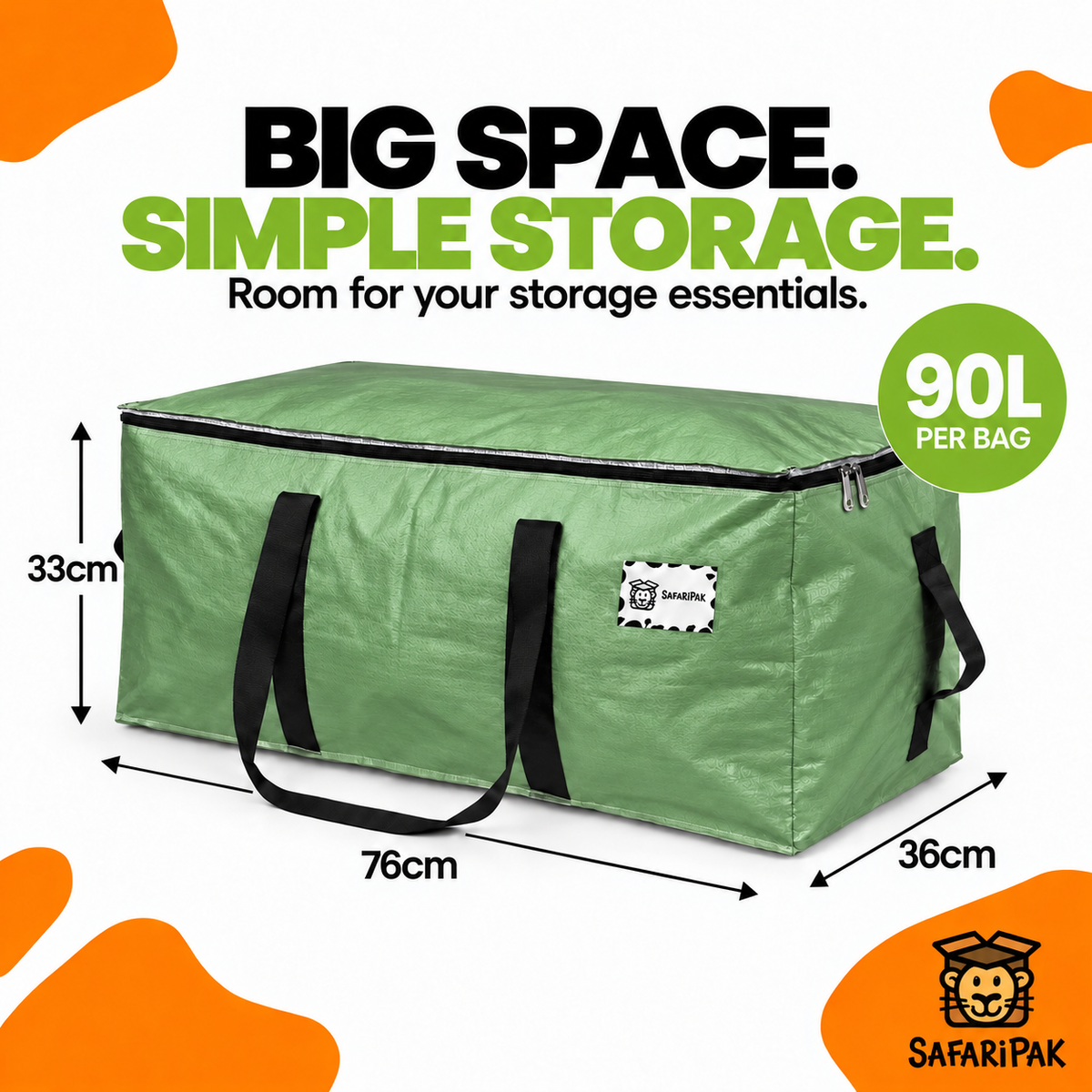 Green - 90L Capacity