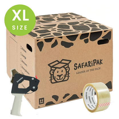 Extra Large Strong Cardboard Storage Moving Boxes With Tape & Tape Gun