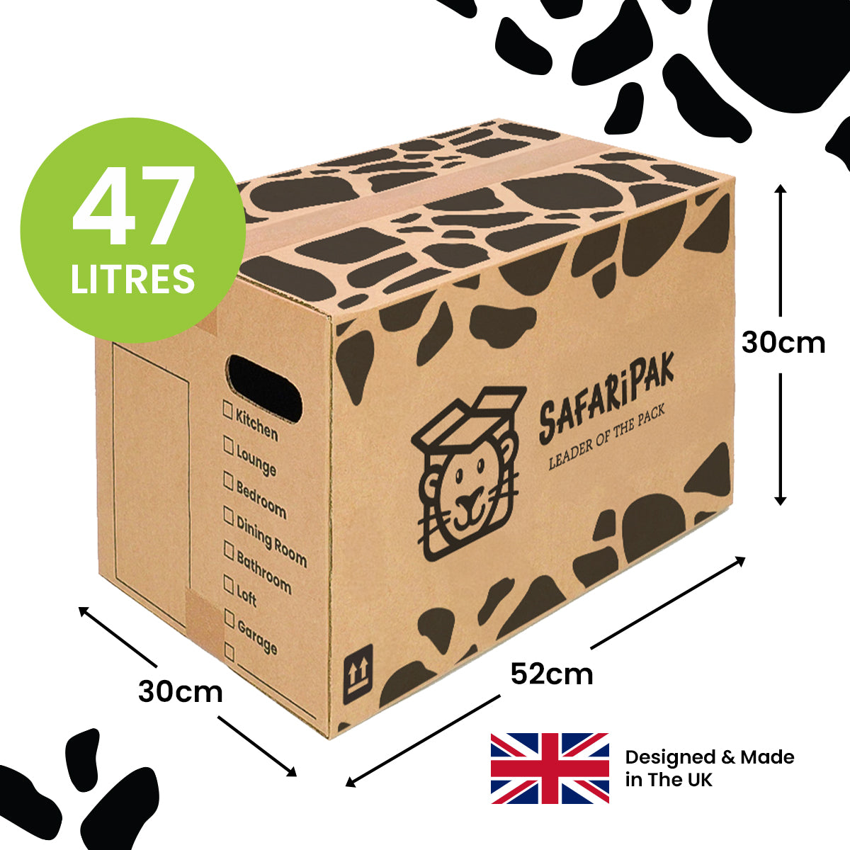Pack of 30 Large Reusable Cardboard Moving Storage Box With Tape