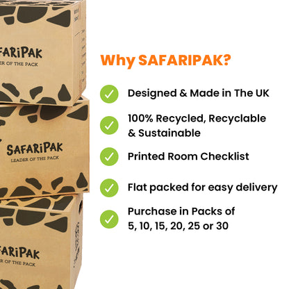 Pack of 30 Large Reusable Cardboard Moving Storage Box With Tape