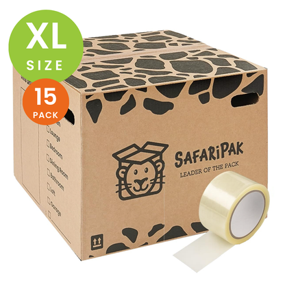 Pack of 15 Extra Large Reusable Cardboard Moving Storage Box With Tape